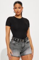 Black Piece with ribbed