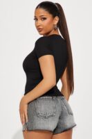 Black Piece with ribbed
