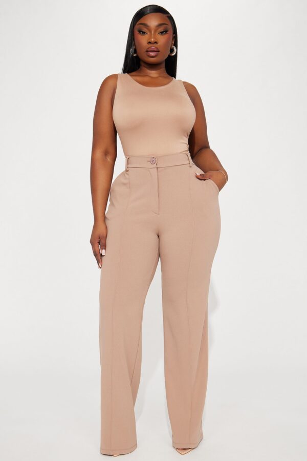 Pants in Taupe 97% polyester