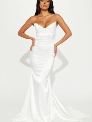 Satin Piece in White