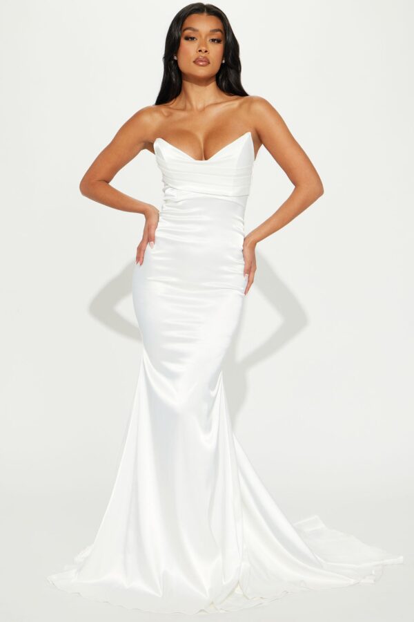 Satin Piece in White
