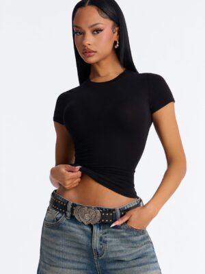 Top in Black 95% cotton
