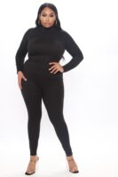 Jumpsuit in Black 96% polyester
