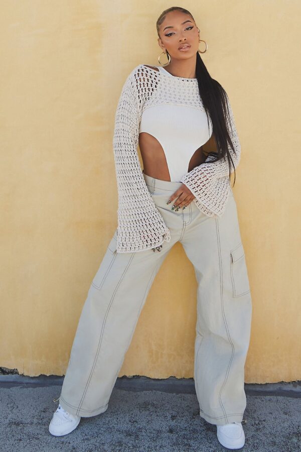 Ladies Kit Cream Pullover