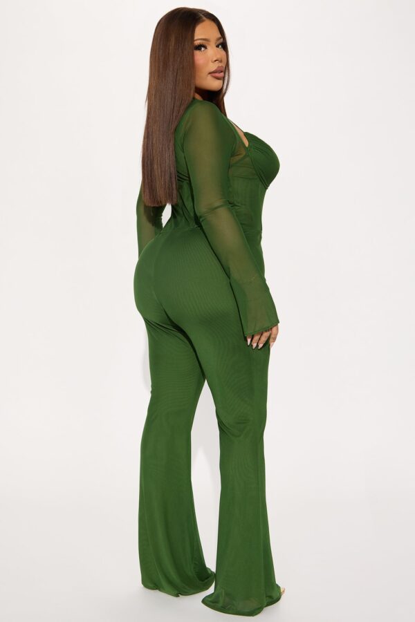 Jumpsuit in Green 92% polyester