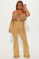 Denim Wide-Leg Jumpsuit