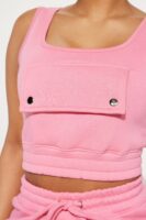 Square-Neck Top in Pink