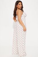 Red V-Neck Jumpsuit