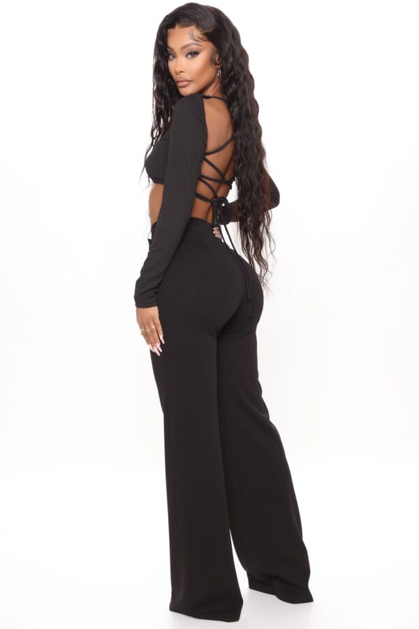 Black Dress with wide leg