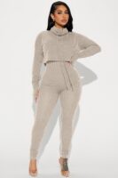 Stone Jumpsuit with turtle neck