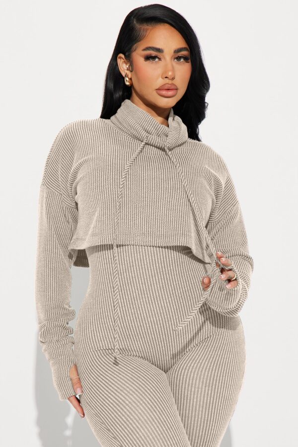 Stone Jumpsuit with turtle neck