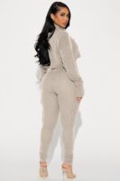 Stone Jumpsuit with turtle neck