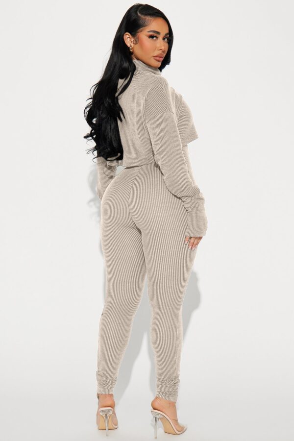 Stone Jumpsuit with turtle neck