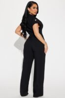 Black Wide-Leg Jumpsuit