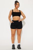 Shorts in Black 100% polyester