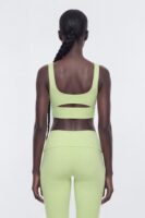 ButterSoft Cut Out Long Line Sports Bra - Pistachio
