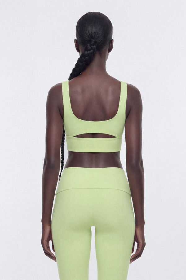 ButterSoft Cut Out Long Line Sports Bra - Pistachio