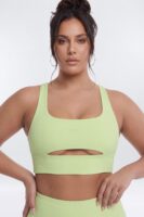 ButterSoft Cut Out Long Line Sports Bra - Pistachio