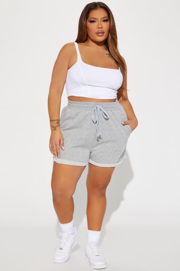 Shorts in Heather Grey 60% cotton