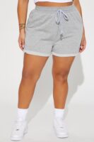 Shorts in Heather Grey 60% cotton