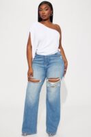 White One-Shoulder Blouse