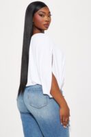 White One-Shoulder Blouse