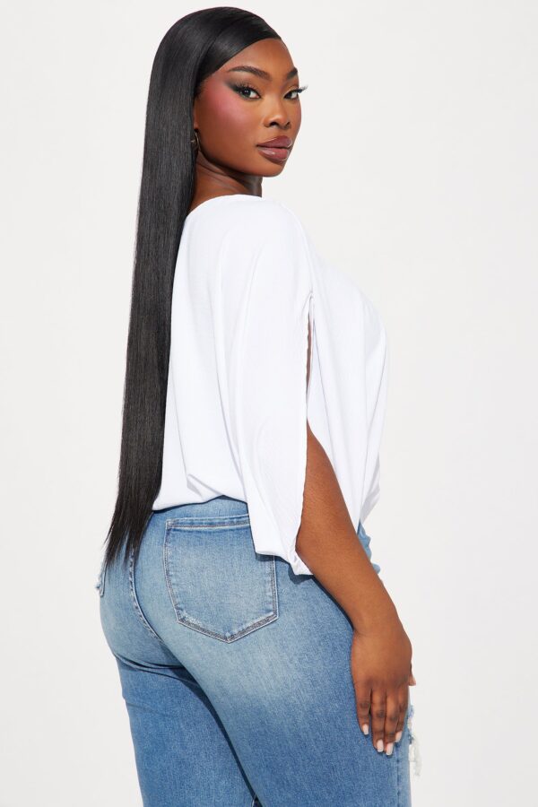White One-Shoulder Blouse