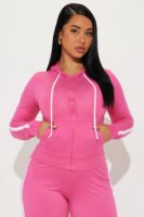 Sweatshirt with a zip front