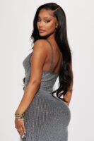Cowl-Neck Dress in Black