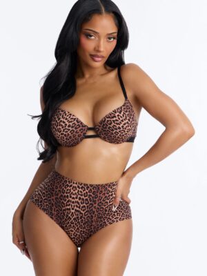 Nova Cotton TShirt Bra - Leopard