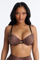 Nova Cotton TShirt Bra - Leopard
