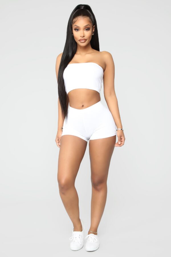 White Shorts with mini