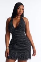 Ladies Kit Black and White Dress