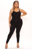 Jumpsuit in Black 93% rayon