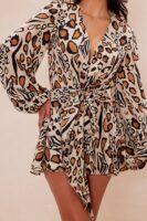 Romper with a v-neck