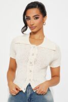 Ladies Kit Cream Cardigan