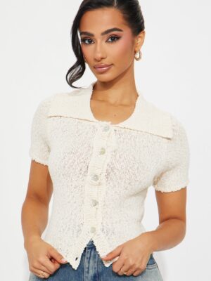 Ladies Kit Cream Cardigan