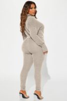 Stone Jumpsuit with turtle neck