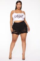 Shorts in Black 98% cotton