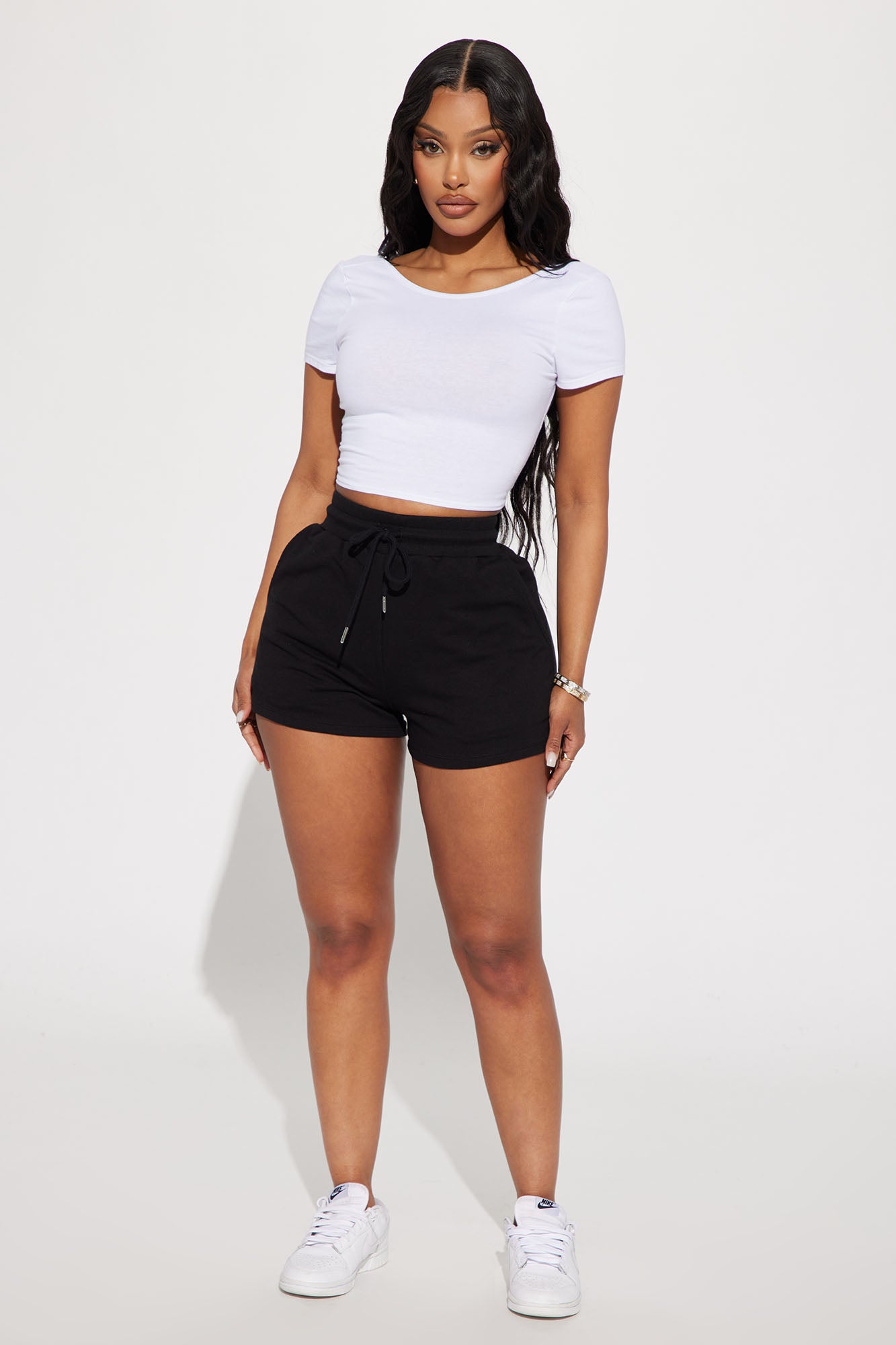 Shorts in Black 60% cotton