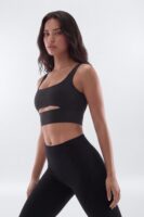 Top in Black 82% polyester and 18% spandex