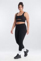 Top in Black 82% polyester and 18% spandex