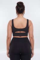 Top in Black 82% polyester and 18% spandex
