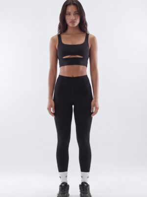 Top in Black 82% polyester and 18% spandex