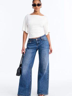 Top in White 95% rayon