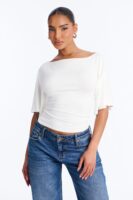 Top in White 95% rayon