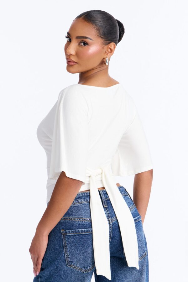 Top in White 95% rayon