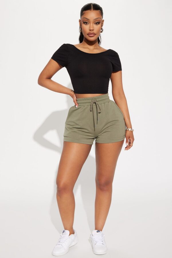Shorts in Olive 60% cotton
