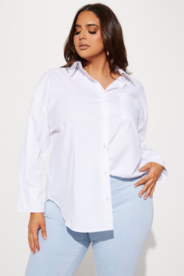 Shirt with an oversized
