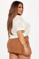 Ribbed Pullover in Ivory